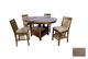 Allwood Furniture Group #86 Beige Mission Bar Stool with Cushion - 24" H-1