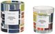 Sagebrook Home 4" Blue/Green/White Somewhere Else Boxed Candle-0