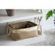 A & B Home Alcott 3-Piece Natural/Gold Nested Basket Set-2