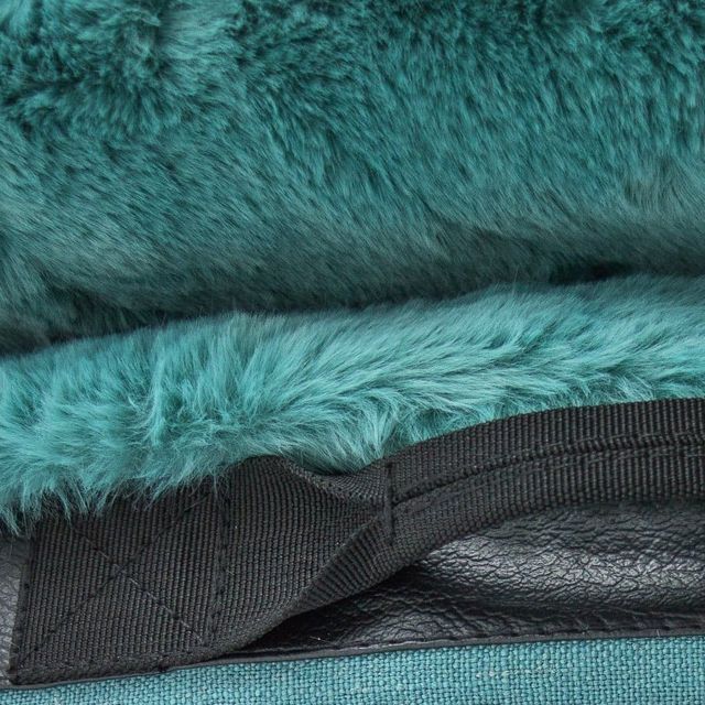 CordaRoy's® NEST Blue Bunny Fur King Chair-3