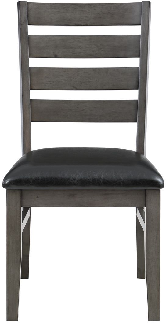 Mazin Furniture Nashua 2-Piece Black/Grey Side Chair-1