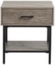 Magnussen Home® Fenwick Whitetail Brown End Table with Matte Black-1