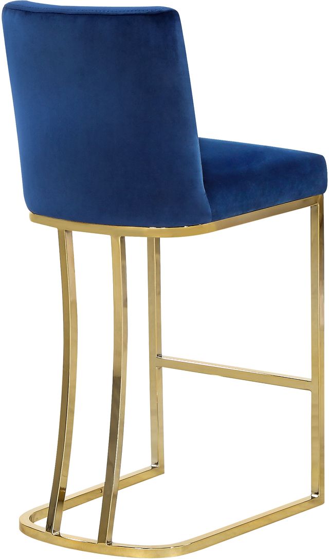 Meridian Furniture Heidi Navy Velvet Counter Stool-1