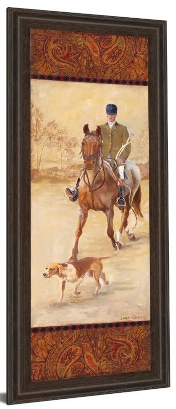Classy Art On The Hunt II By Linda Wacaster Wall Art-0