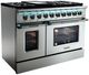 VEZENI Reminiscia 48" Stainless Steel Pro Style Dual Fuel Range-3
