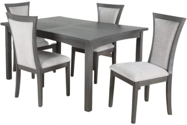 New Classic® Home Furnishings Flair 5-Piece Gray Dining Set-0