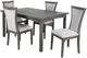 New Classic® Home Furnishings Flair 5-Piece Gray Dining Set-0