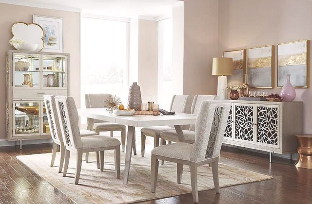 Magnussen Home® Lenox Acadia White/Warm Silver Server-3