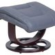 BarcaLounger® Jacque Marlene-Gray Pedestal Recliner and Ottoman-3