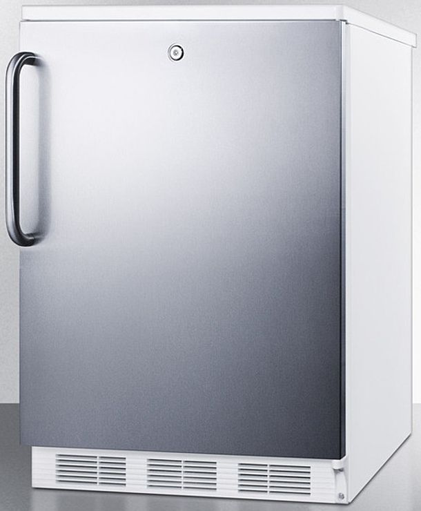 Accucold® by Summit® 24" 5.5 Cu. Ft. Stainless Steel Compact Refrigerator-1