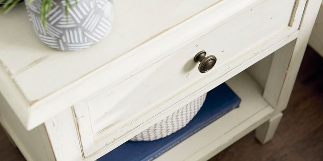 Bassett® Furniture Shoreline Sea Salt White Bedside Table-1