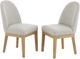 New Classic® Home Furnishings Essence 2-Piece Natural/White Upholstered Dining Chair Set-0