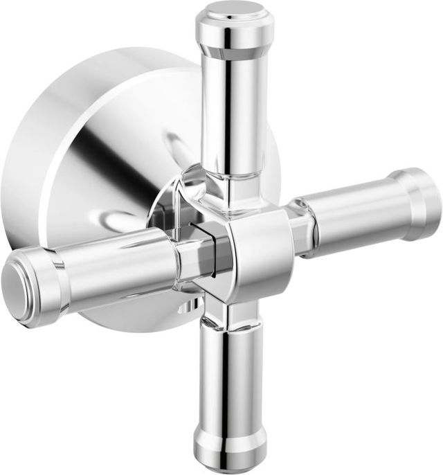Delta Broderick® Lumicoat® Chrome Free Standing Tub Filler Handle Kit-Cross-0