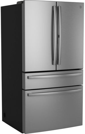 GE Profile™ 36 in. 23.2 Cu. Ft. Fingerprint Resistant Stainless Counter Depth French Door Refrigerator