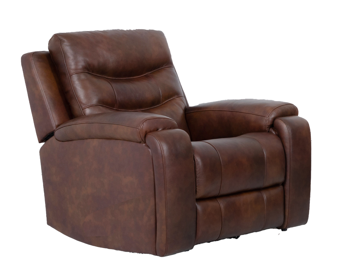 Cheers Sherman Brazil Cognac Light Brown Power Recliner | Fischer