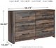 Signature Design by Ashley® Drystan Brown Dresser and Mirror-4