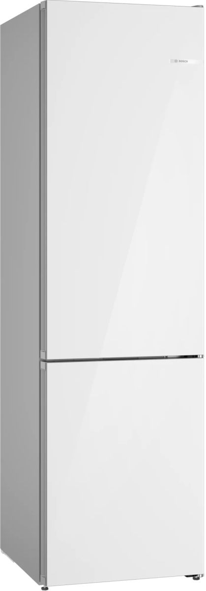 Bosch® 800 Series 24" 12.8 Cu. Ft. White Glass Counter Depth Bottom Freezer Refrigerator-2