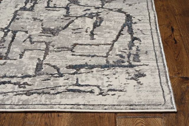 KAS Rugs Inspire Gray Expressions 5'x8' Area Rug-1