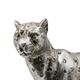 A & B Home Silver Standing Leopard Statuette-3