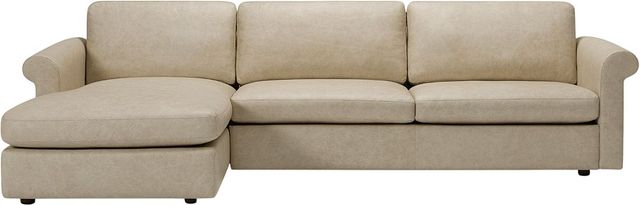 Palliser® Furniture Customizable Ensemble Roll Arm 2-Piece Left-Arm Facing Sofa Sectional and Chaise-1