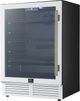 FORNO® Frescolino Series Alta Qualita 24" 4.8 Cu. Ft. Fingerprint Resistant White Beverage Center -2