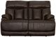 Flexsteel® Clive Clove Brown Power Reclining Loveseat with Power Headrests and Lumbar-1