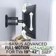 Sanus® Black Advanced Full-Motion 4D® + Shift™ TV Wall Mount for 19"-43" TVs-2