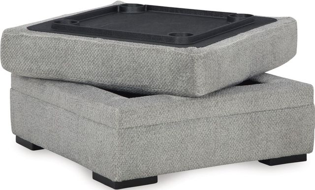 Signature Design by Ashley® Casselbury Cement Storage Ottoman-1