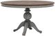 Flexsteel® Plymouth Medium Brown Top Round Pedestal Dining Table with Distressed Graywash Base-0