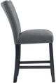 Elements International Tuscany Charcoal Upholstered Counter Side Chair-3