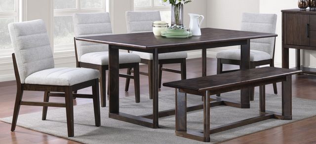 American Wholesale Furniture Portofino Brown Dining Bench-1