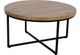 Jofran Inc. Ames Natural Round Coffee Table with Black Base-3