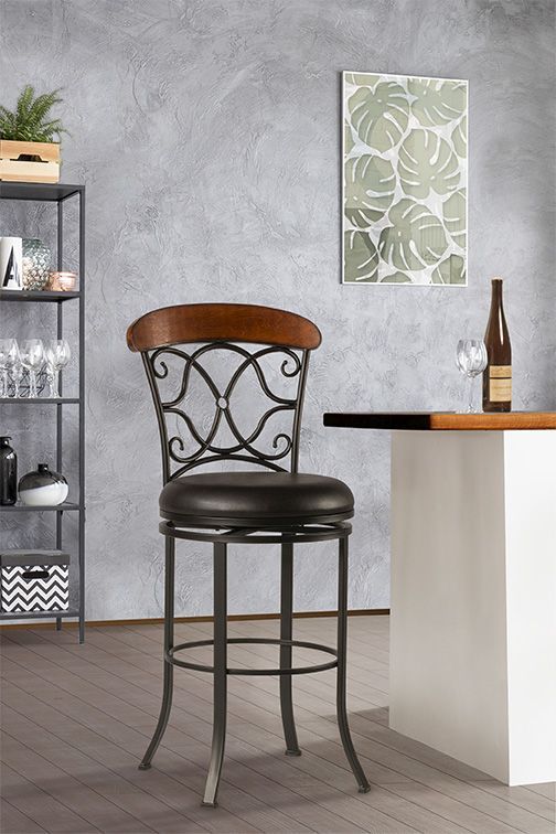 HH2 Home Dundee Dark Brown Counter Stool-1