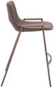 Zuo® Modern Desi Brown/Walnut Counter Stool-1