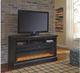 Signature Design by Ashley® Entertainment Accessories Black Wide Fireplace Insert-4