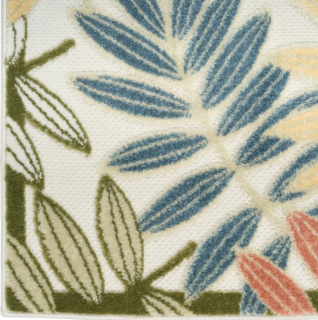 Nourison Home™ Aloha Ivory Rose 5'x8' Style 1 Area Rug-4