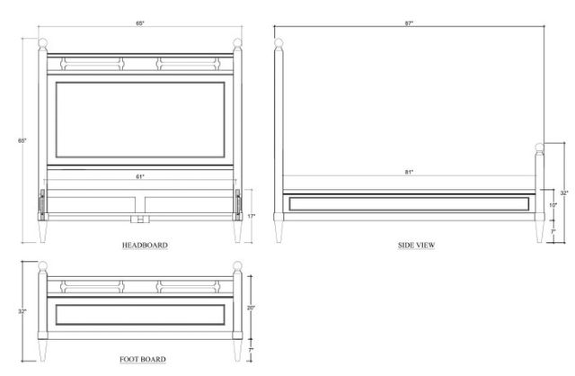 Bramble Seraphine Queen Panel Bed-2