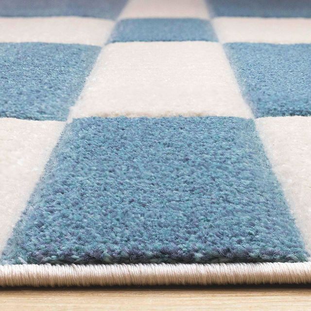 Kalora Interiors Folio Blue/White 5'x8' Area Rug-1