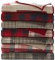 Olliix by Woolrich Red Tasha Quilted Throw Blanket-2