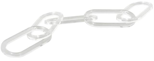 Deco Marche Clear Chain Oval 5-Link Sculpture-0