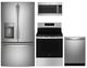 GE® 4 Piece Stainless Steel Kitchen Package-0