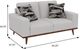 Emerald Home Heath White Loveseat-2