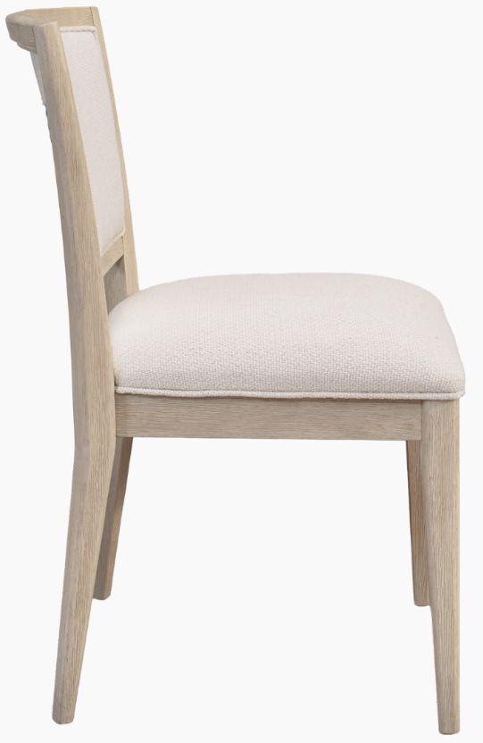Riverside Furniture Carmella 2-Piece Pebble Oak Dining Upholstered Back Side Chair Set-3