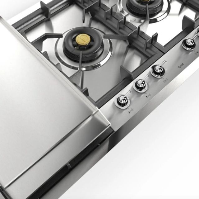 Ilve Nostalgie II 48” Stainless Steel Gas Cooktop with 6 Burners and Griddle-3