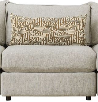 Fusion Furniture Durango Pewter Gray Armless Chair