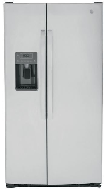GE® 36 in. 25.3 Cu. Ft. Fingerprint Resistant Stainless Steel Side by Side Refrigerator-0