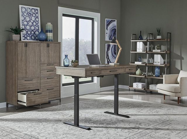 aspenhome® Trellis Desert Brown 60" Lift Desk-3