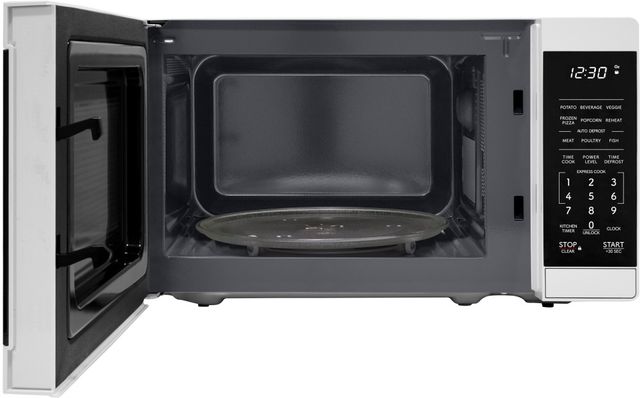 Sharp® 0.7 Cu. Ft. 700W White Countertop Microwave-1