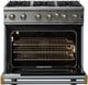Viking® 5 Series 36" November Sky Liquid Propane Pro Style Gas Range-1