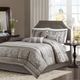 Olliix by Madison Park 7 Piece Grey King Bellagio Jacquard Comforter Set-0